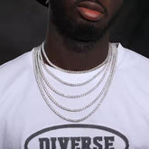 6mm VVS Moissanite 925 Sterling Silver Tennis Chain